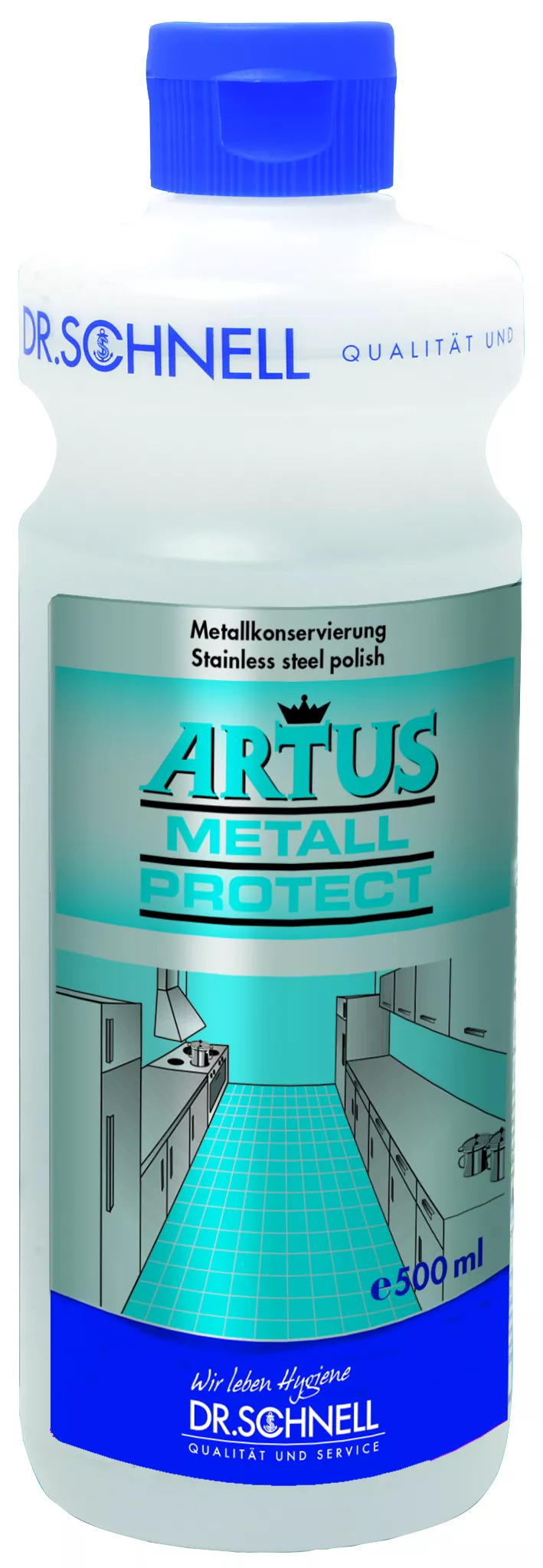 Metallpolitur, Edelstahl, Küchenreiniger, Schutzflasche, 500ml