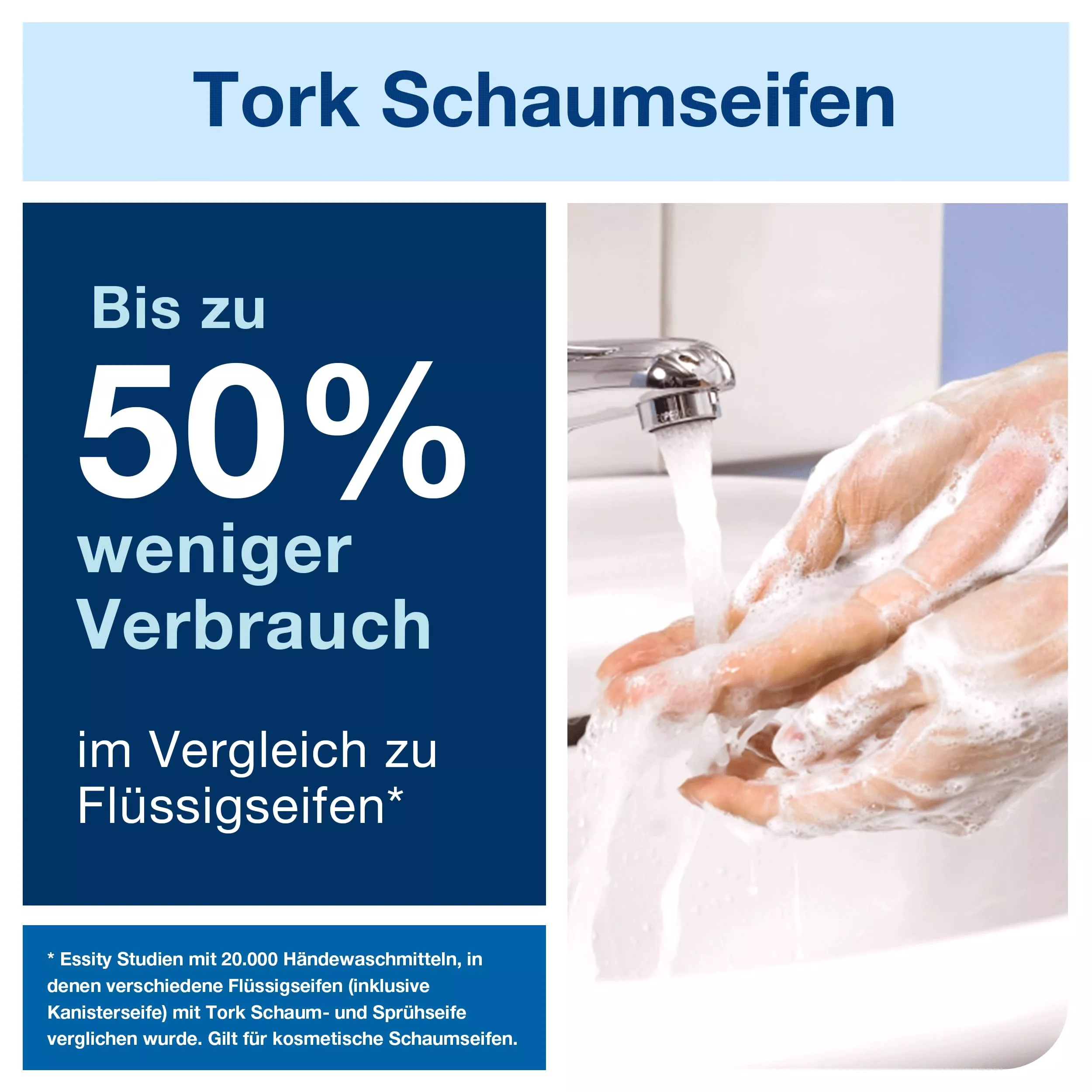 Tork Sensitive Hand Schaumseife S4, dermatologisch getestet, 6 × 1.000 ml, 520701