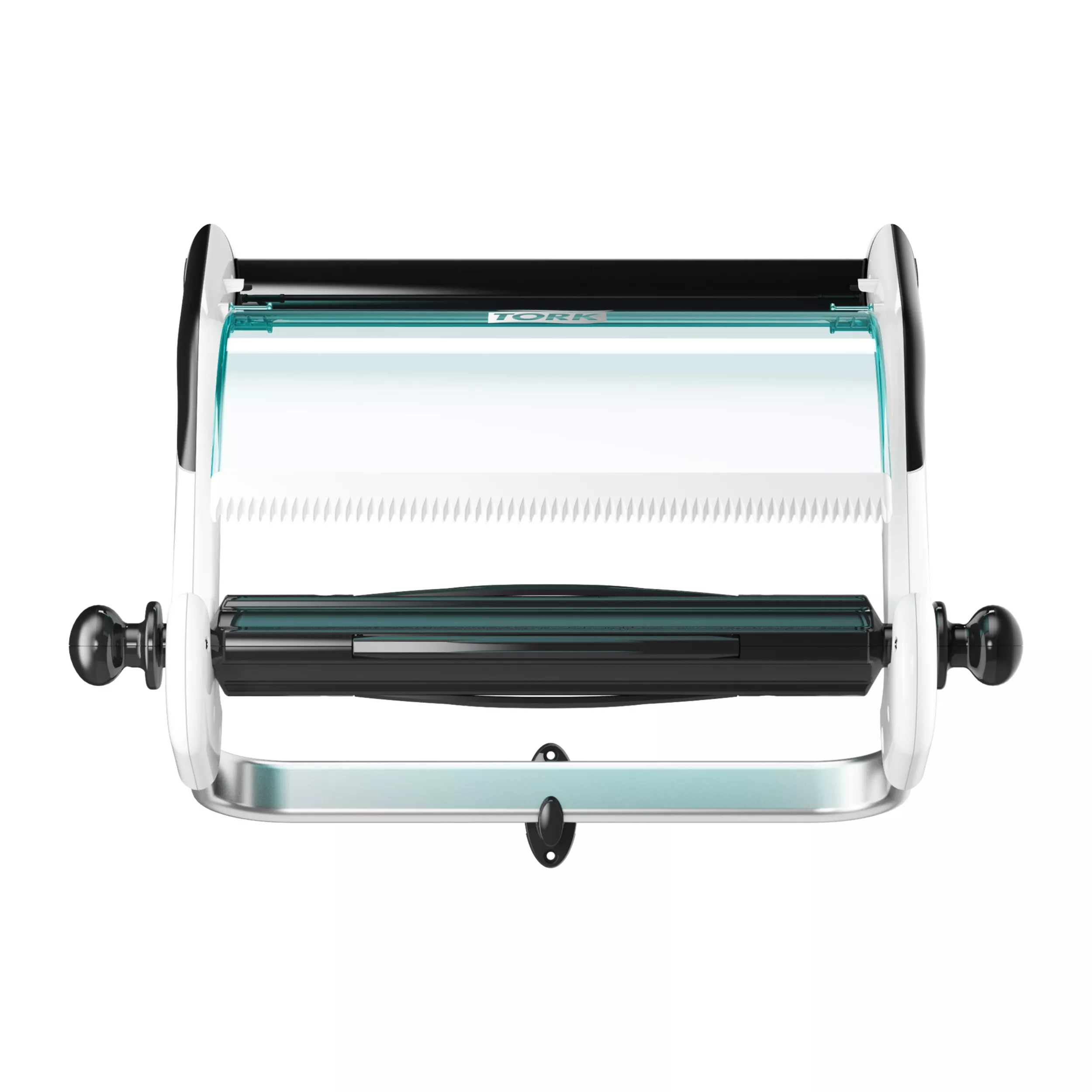 Tork Wandhalterung für Papierwischtücher Weiß und Türkis W1, Wandmontage, Performance Linie, 652100