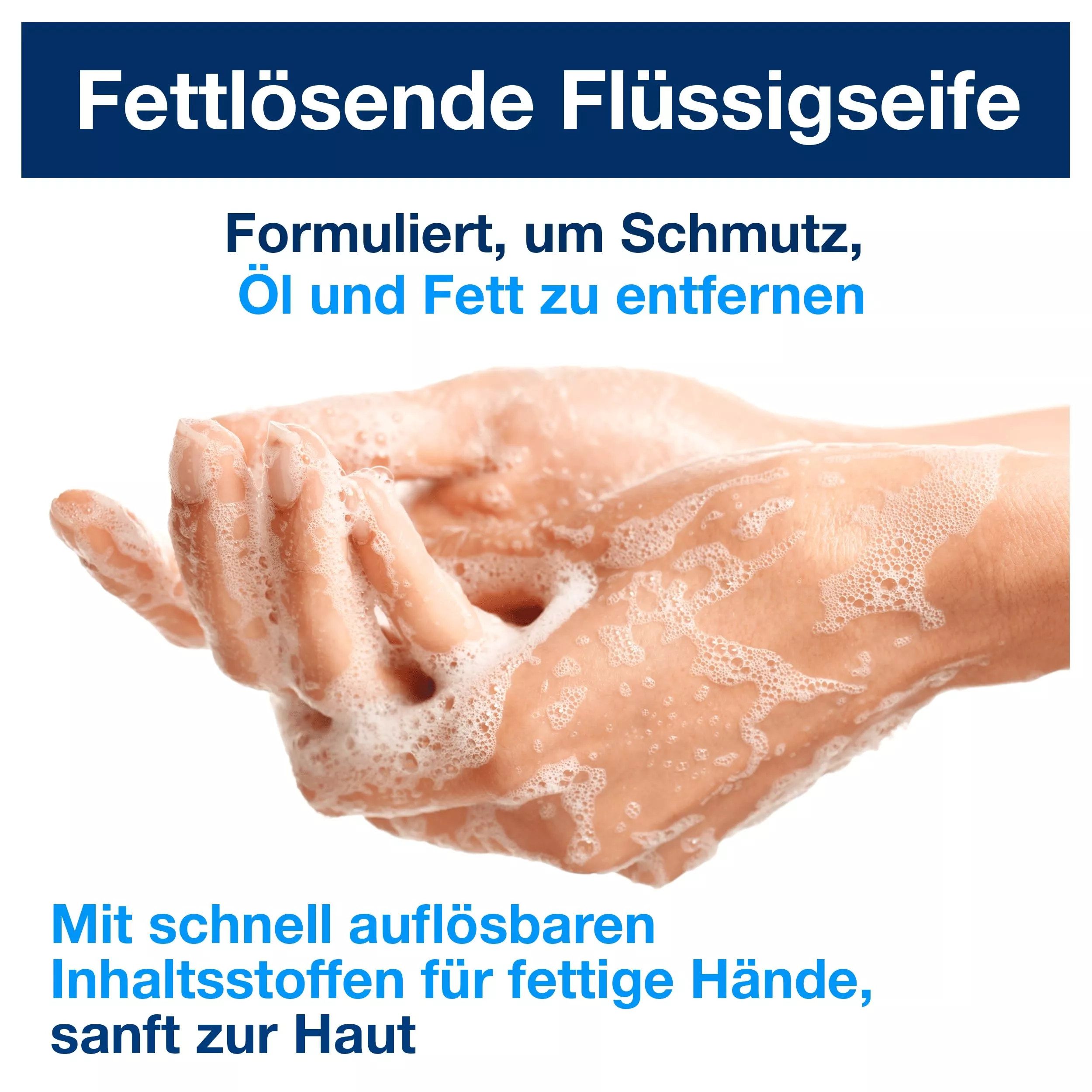 Tork fettlösende Flüssigseife S4, dermatologisch getestet, 6 × 1.000 ml, 424401