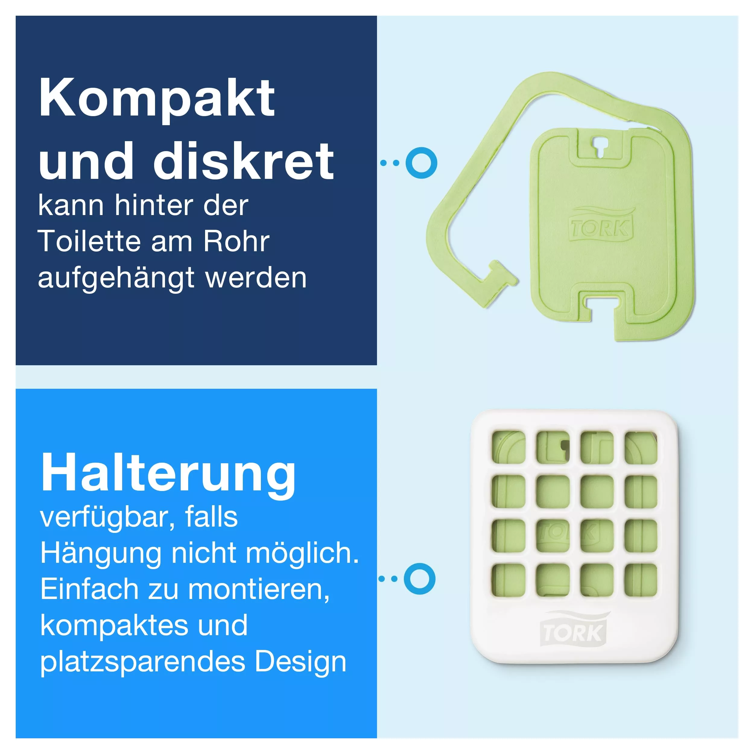 Tork Lufterfrischer Anhänger mit Zitrusduft A2, Einfach Platzierbar, 4 x 20 Stück, 236014