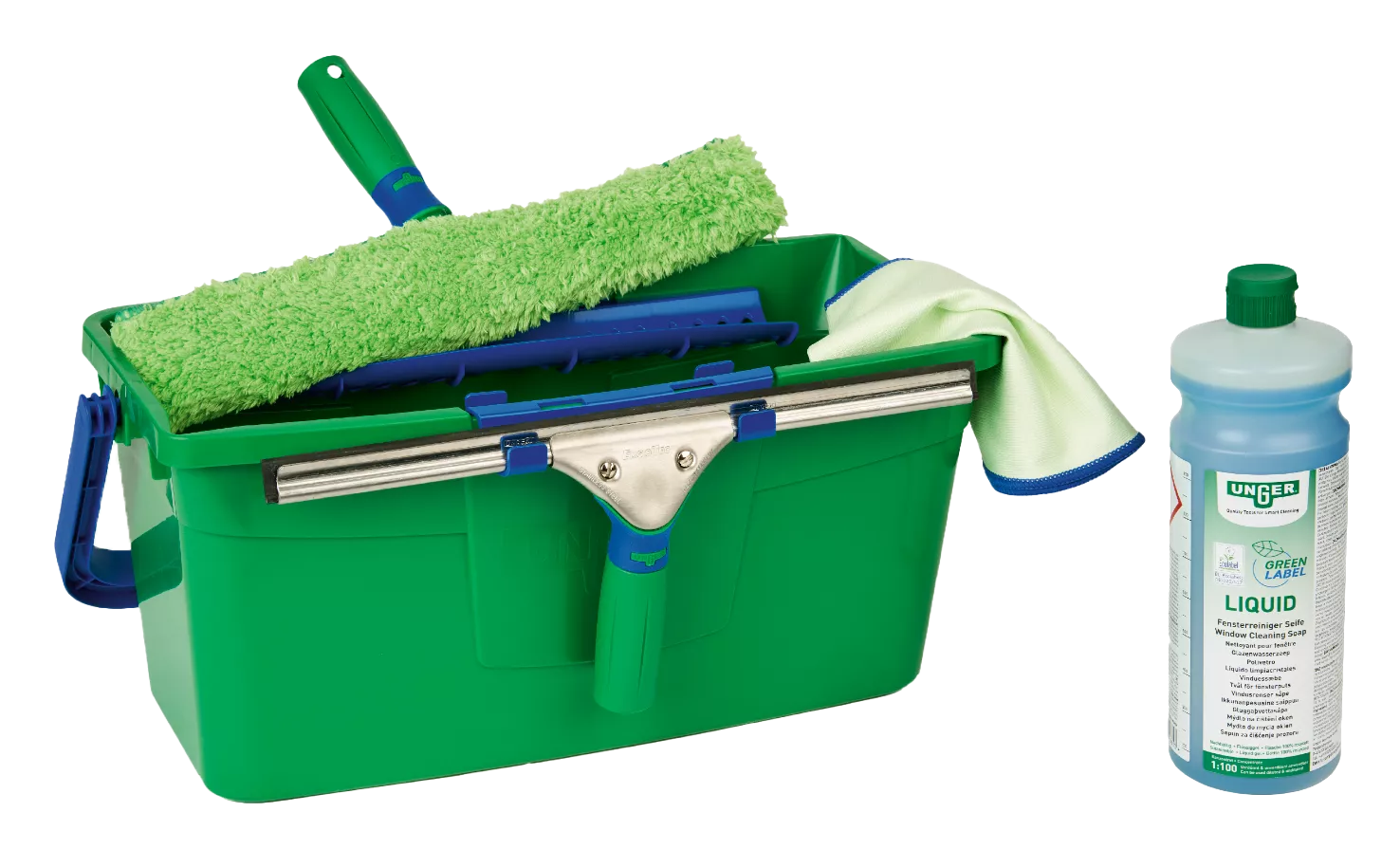 Unger Green Label Fensterreinigungs-Set GTK35 – Komplettset für professionelle Glasreinigung