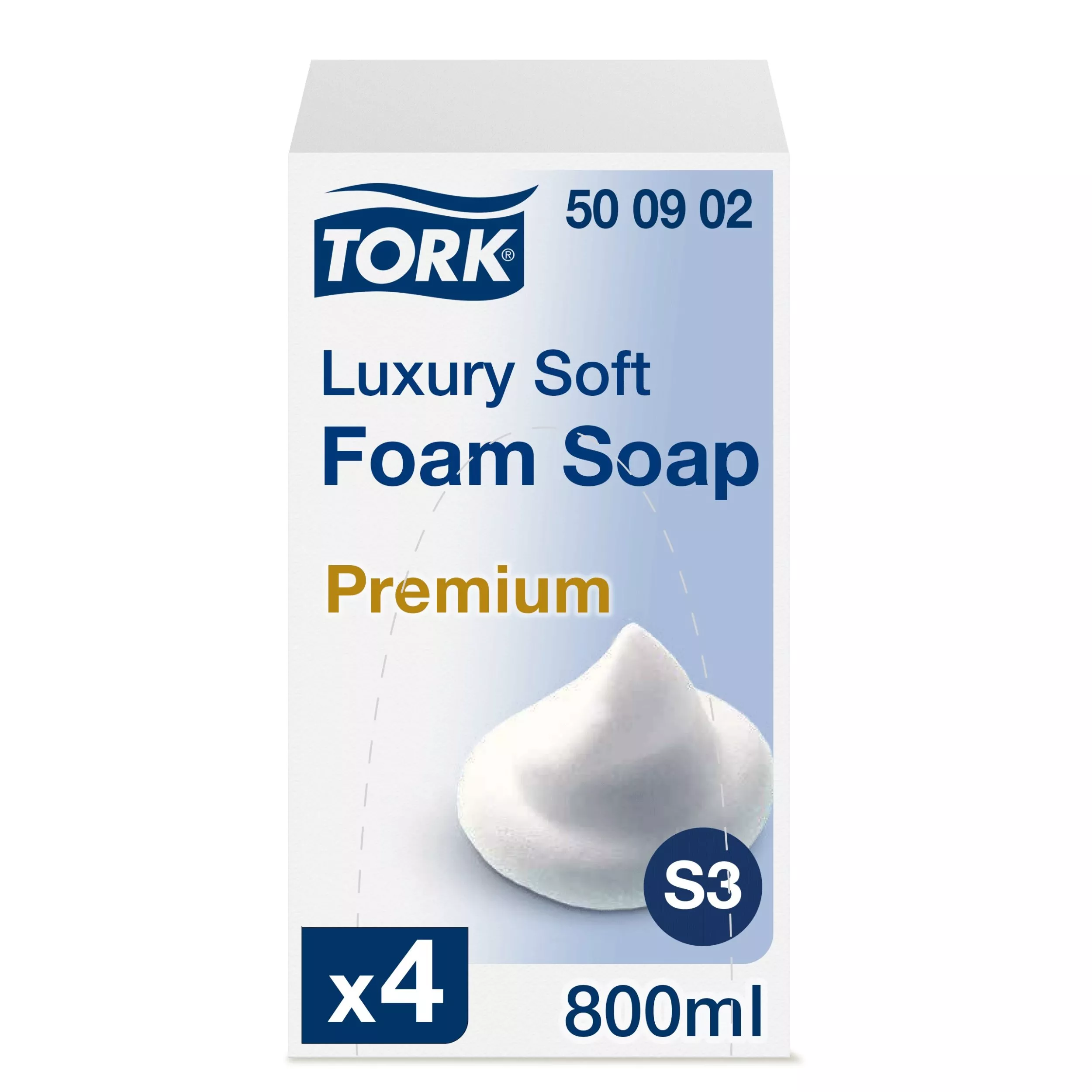 Tork luxuriöse Schaumseife S3, mild, 4 × 800 ml, 500902