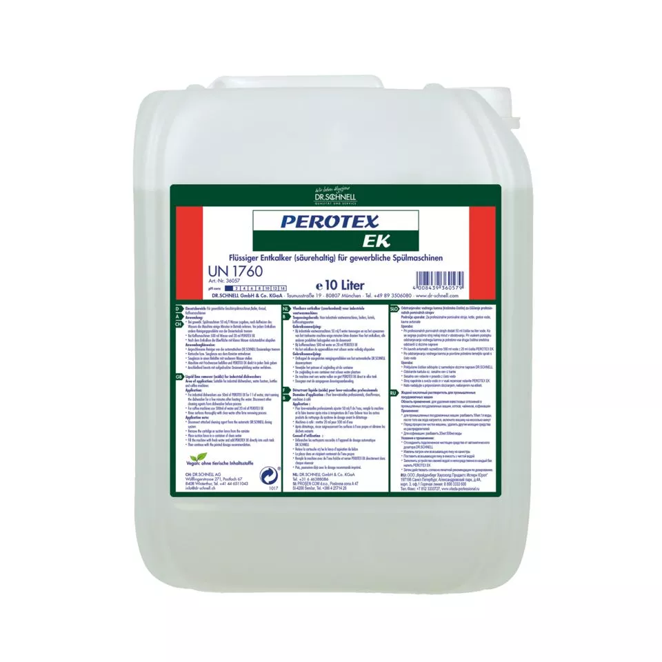Flüssigreiniger, Entkalker, Spülmaschinenreiniger, 10 Liter, Gebrauchsanweisung