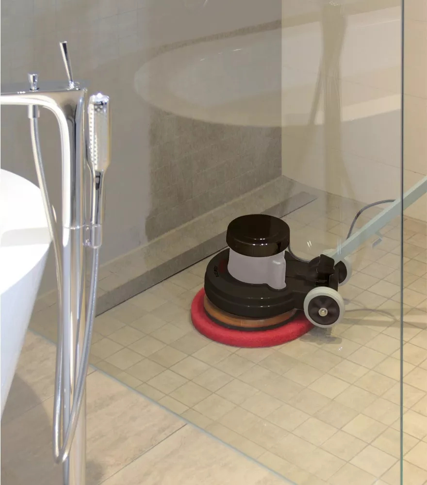 Sprintus Einscheibenmaschine EEM 13 R im Set inkl. Scheuer- und Shamponierbürste und Pad-Treibteller