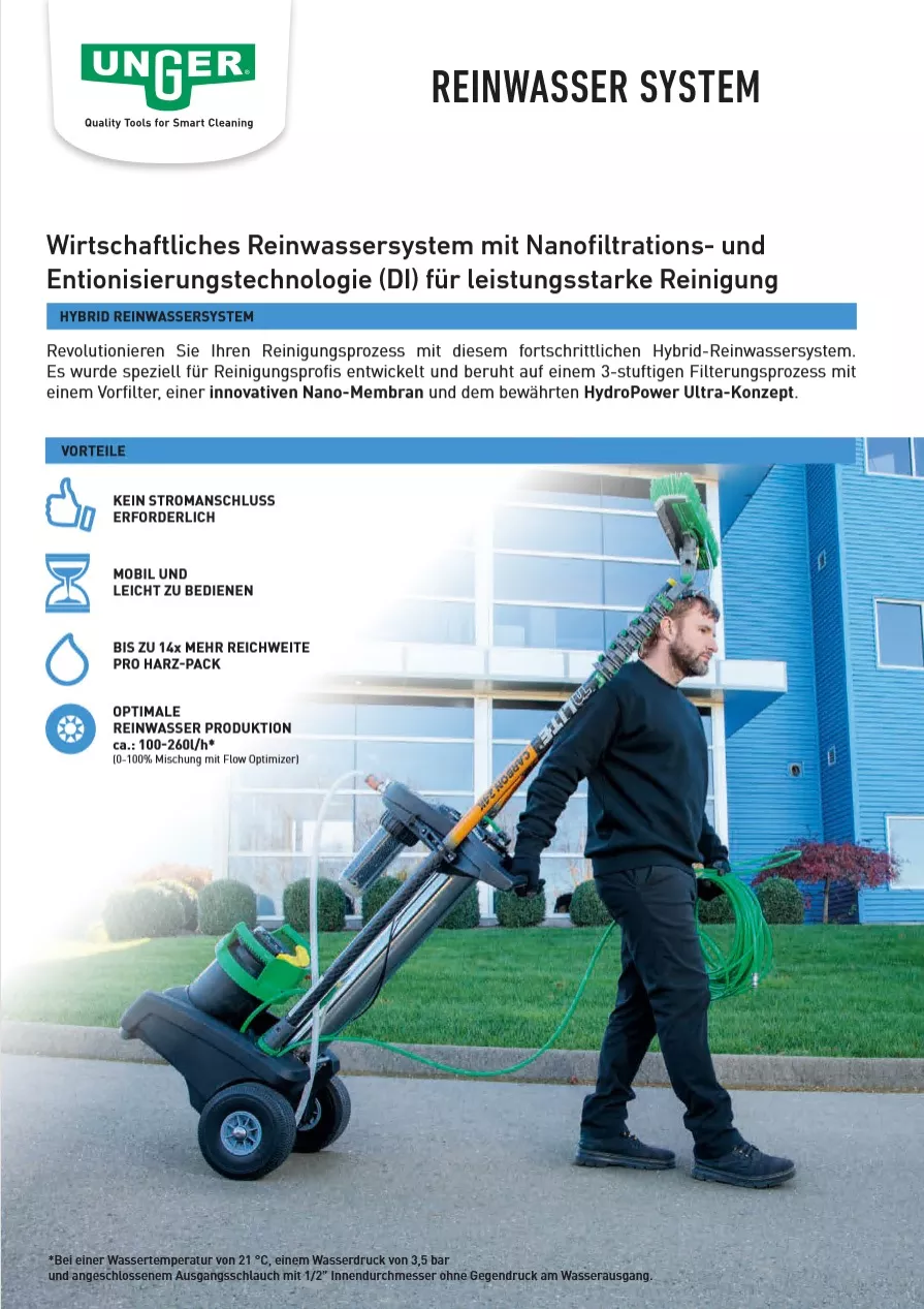 Unger HydroPower Nano Filter Basis ohne Ultra DI-Filter NANOE