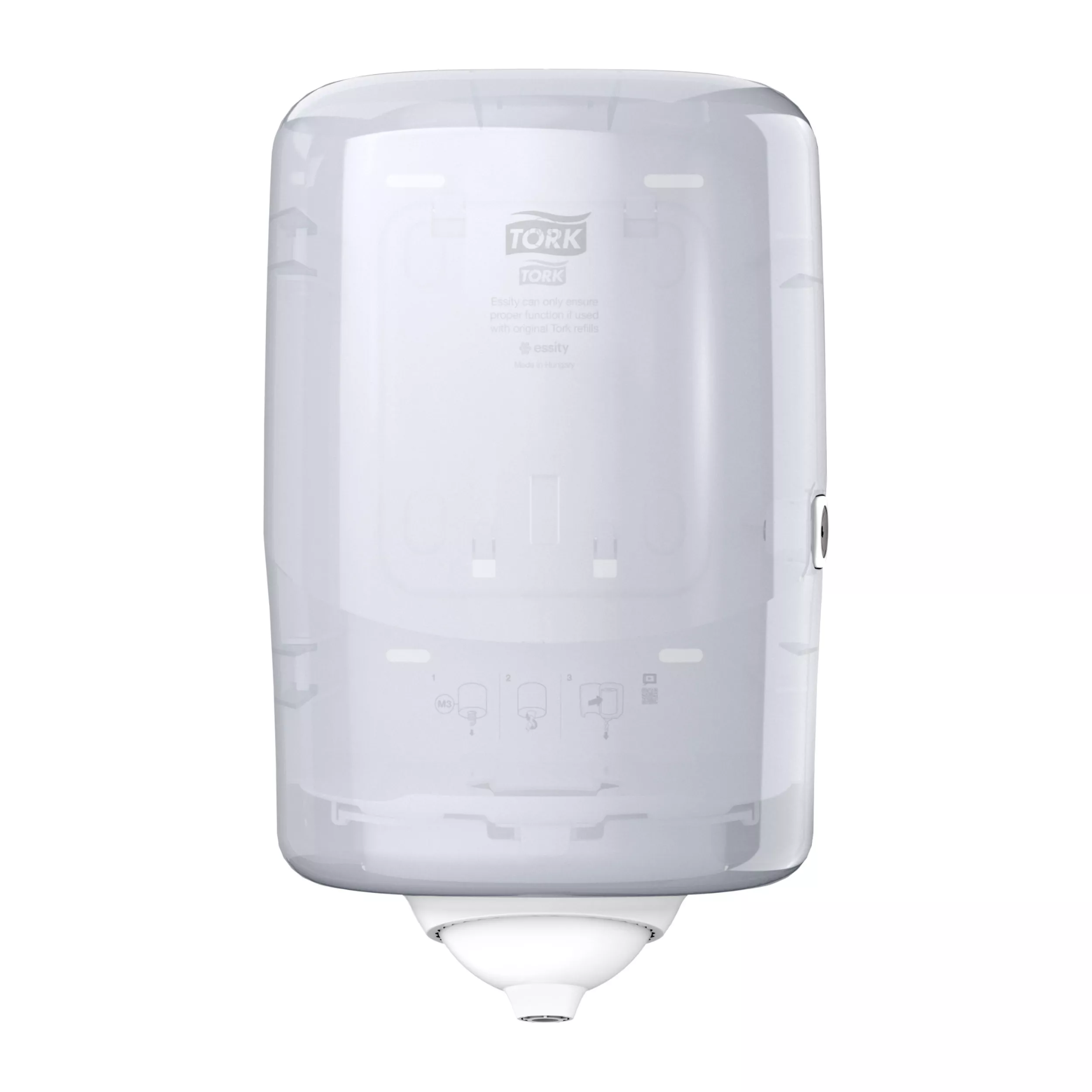 Tork Reflex™ Einzelblatt Mini Innenabrollungsspender Weiß M3, Performance Linie, 473177