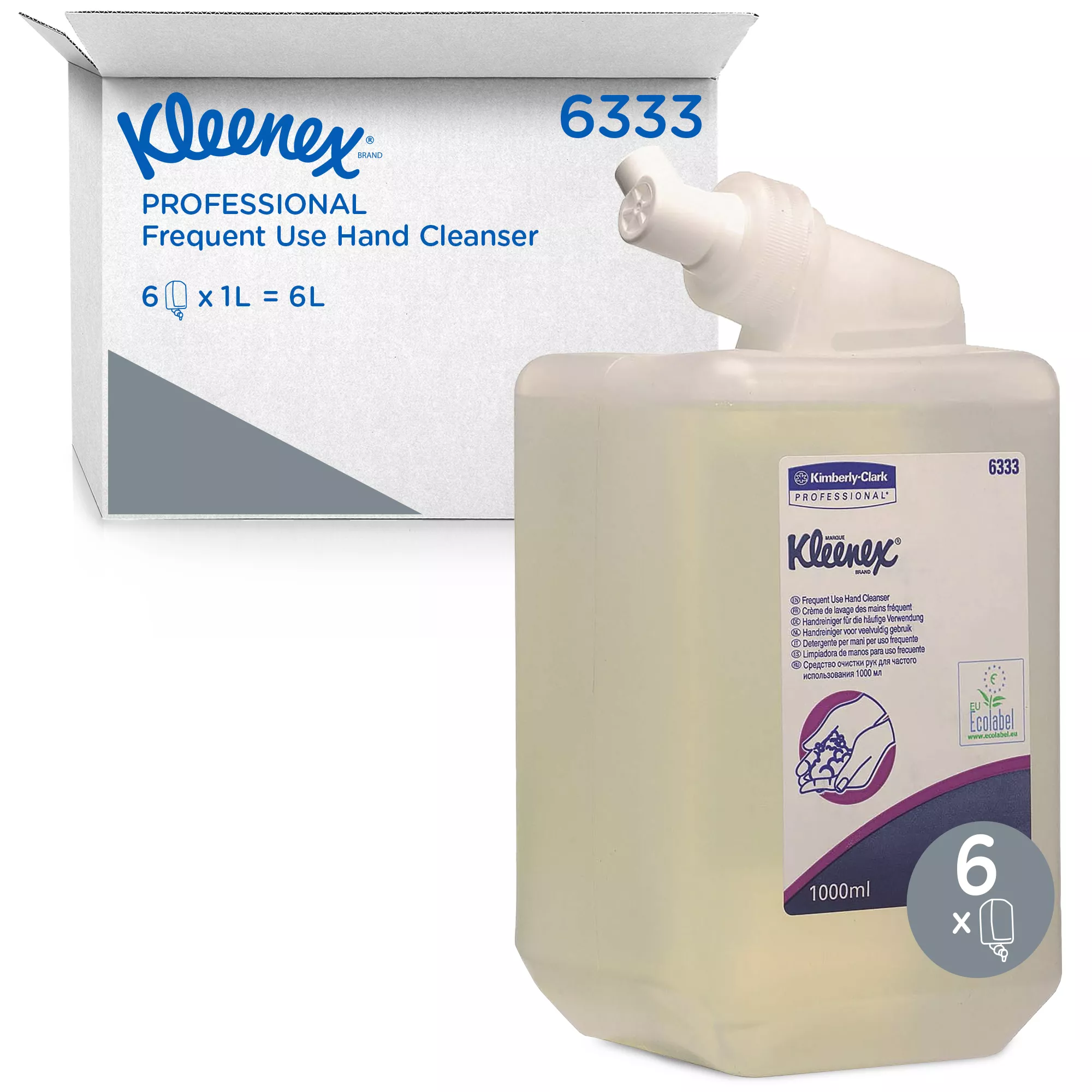 Handreinigung, Kleenex Professional, Häufige Verwendung, 1000ml, nachfüllbare Flasche