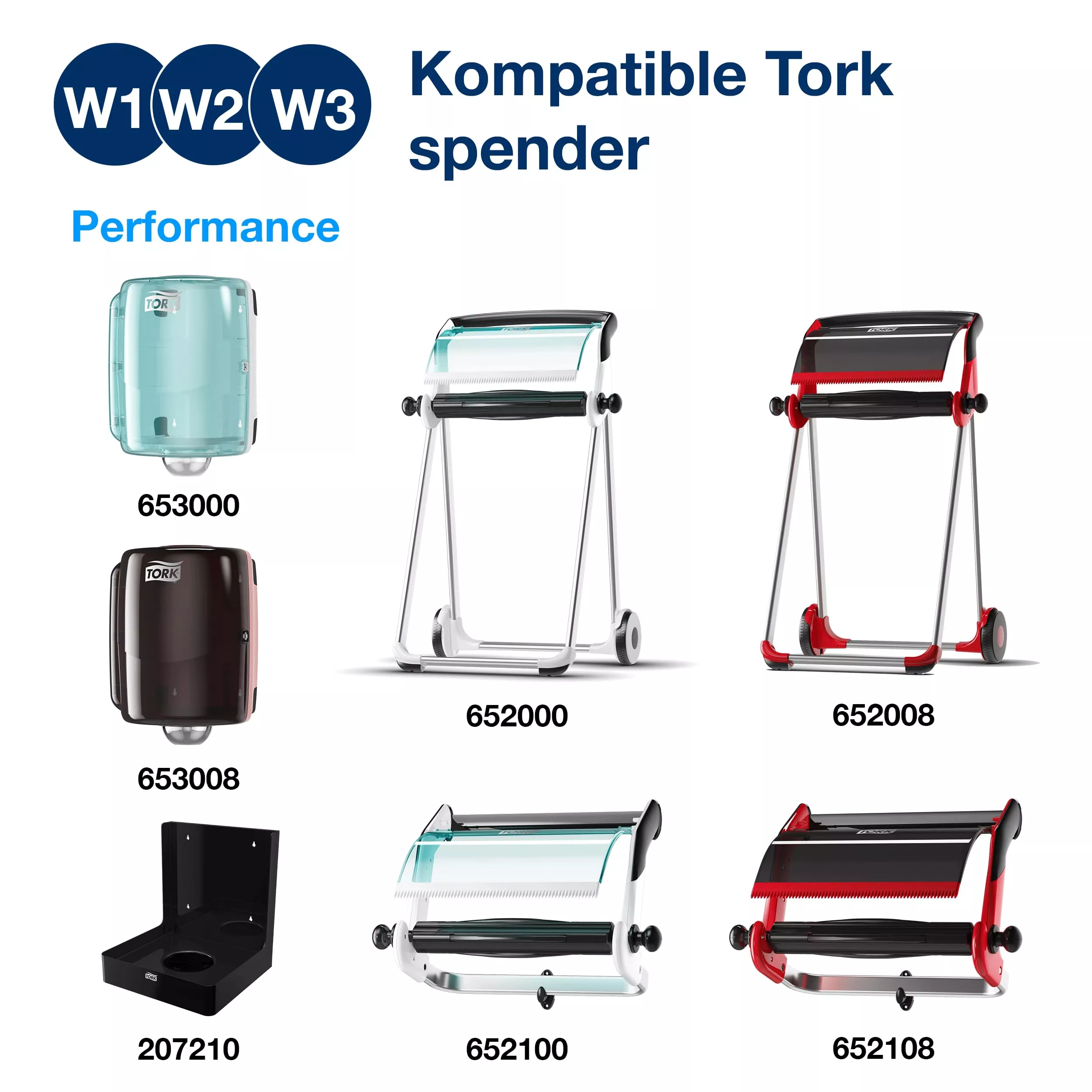 Tork Extra Starke Mehrzweck-Papierwischtücher Blau W1/2/3, Saugfähig, 1 × 500 Blatt, 130073