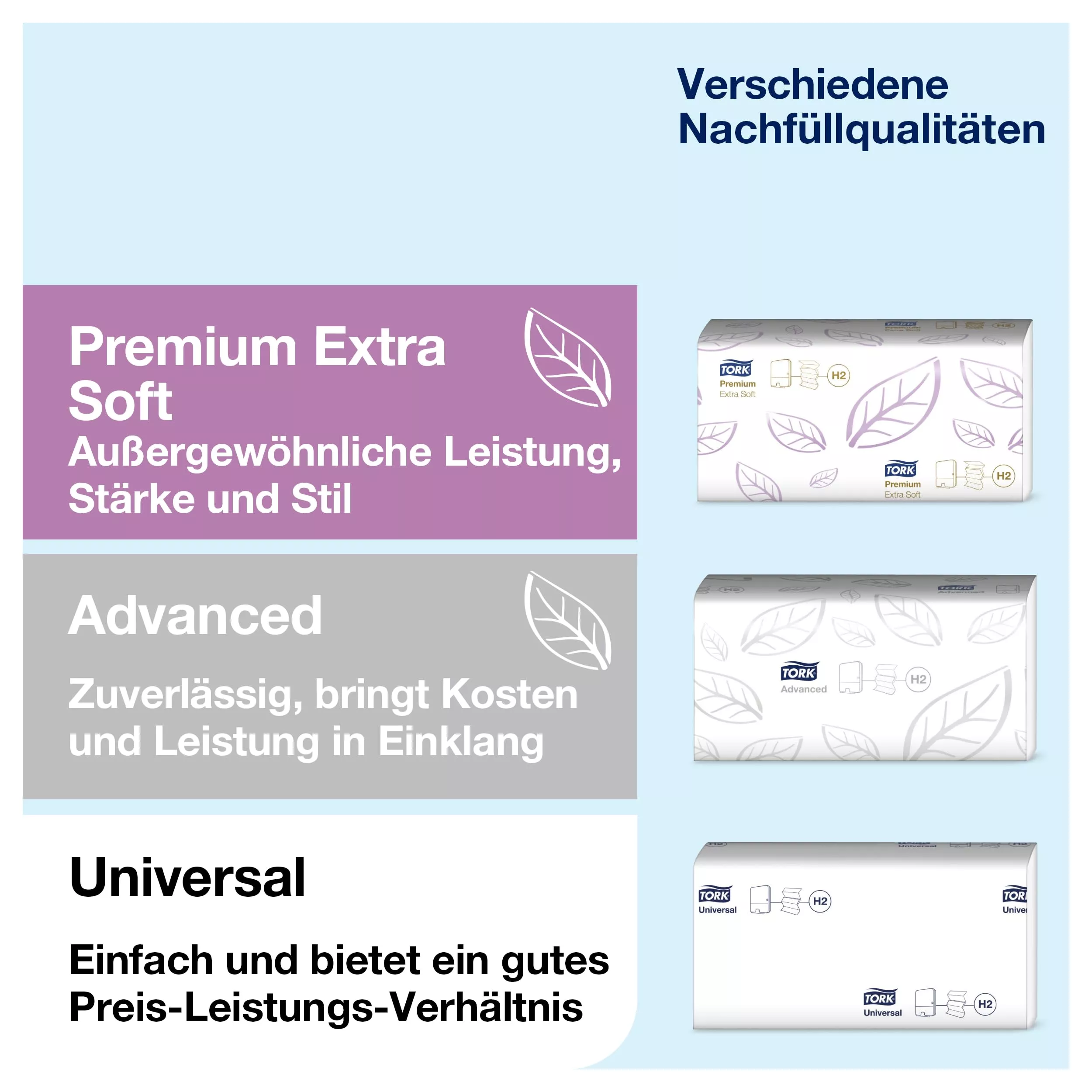 Tork Spender für Zickzack-Handtücher Weiß H3, Elevation Design, 553000