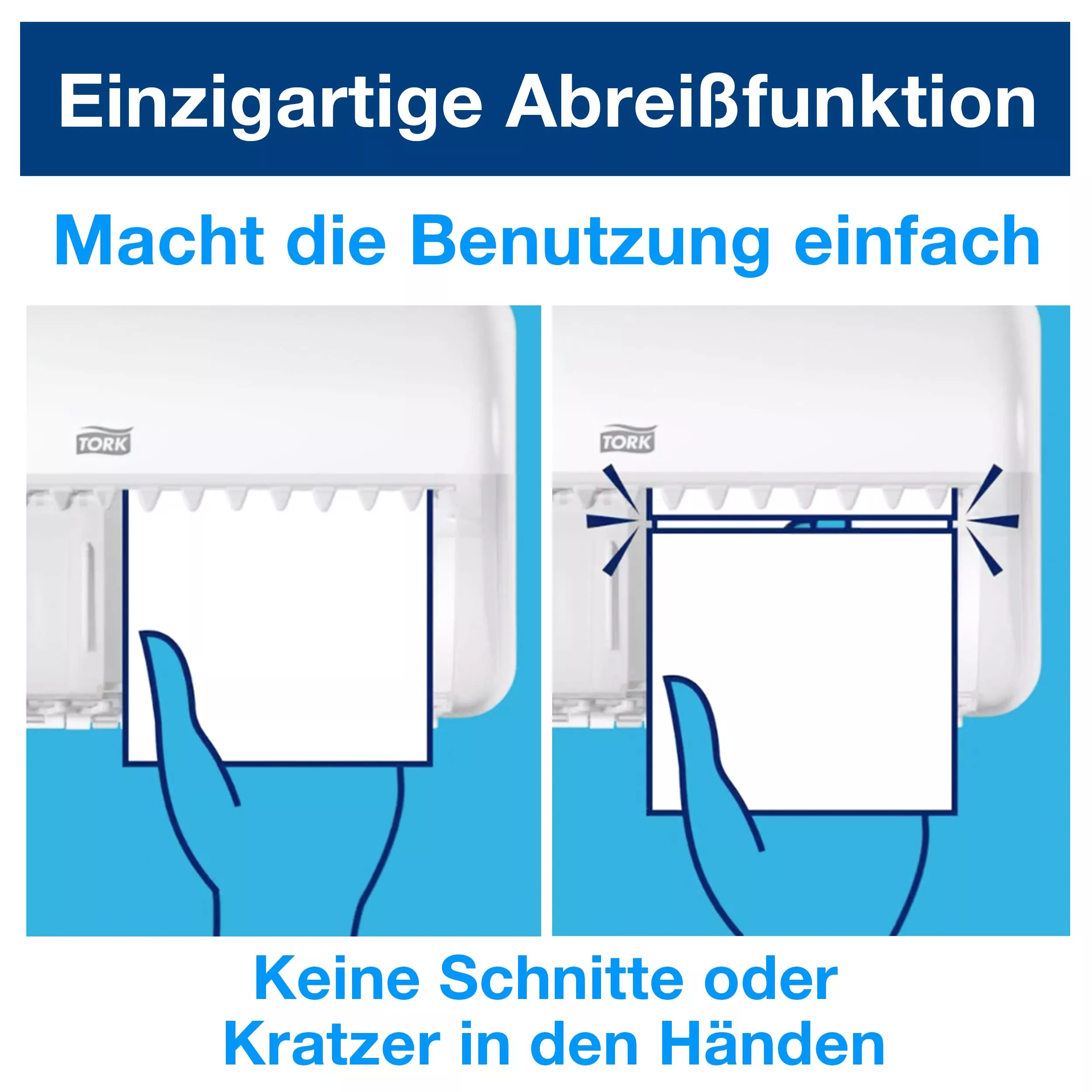Tork Spender für Toilettenpapier Weiß T4, Kompakt, Elevation Design, 557000