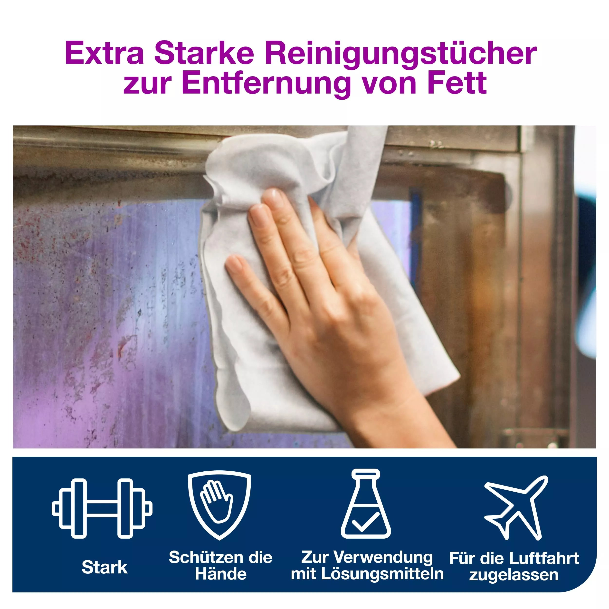 Tork Extra Starke Industrie Reinigungstücher Weiß W1/2/3, Mehrfach verwendbar, 1 × 160 Tücher, 570137