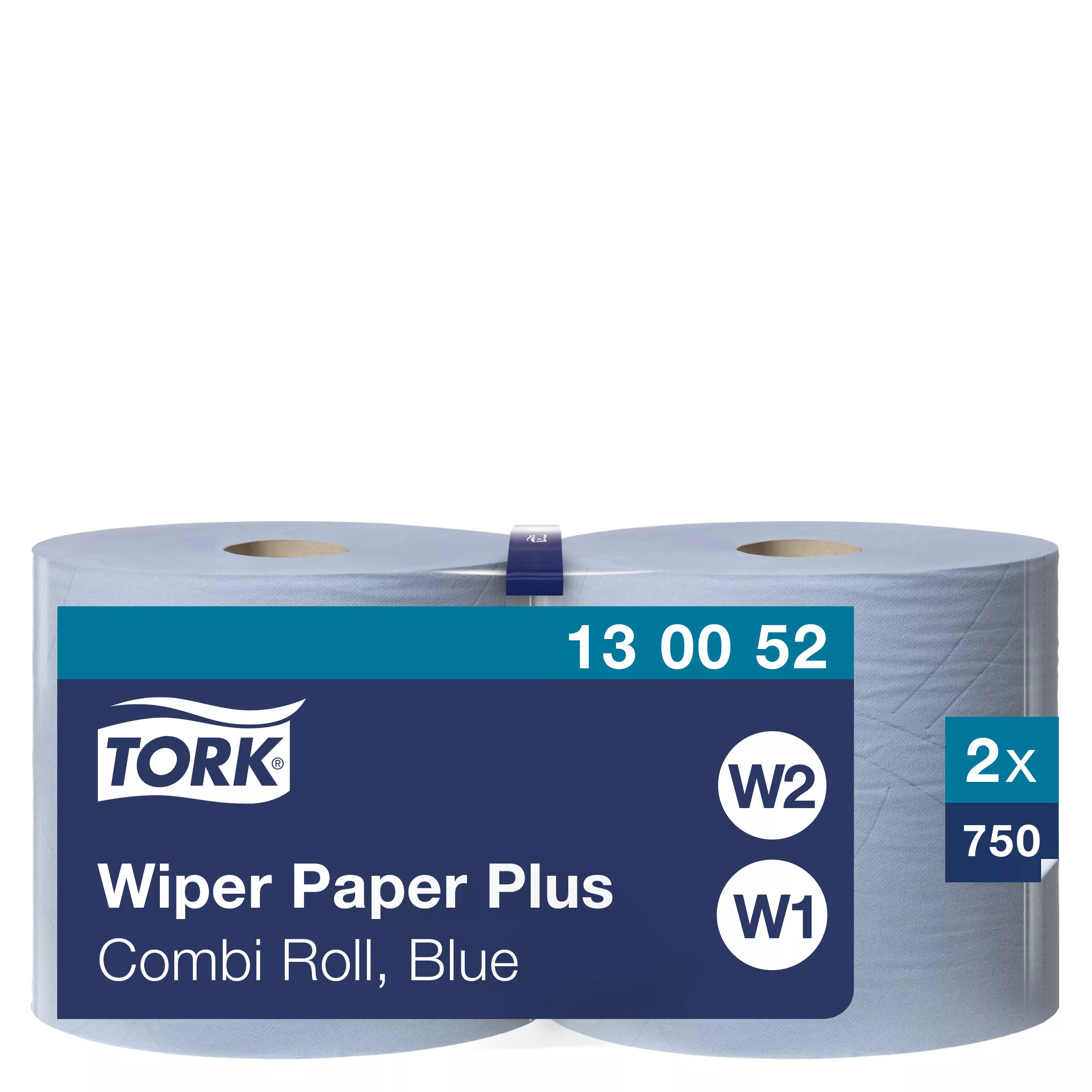 Tork Starke Mehrzweck Papierwischtücher Blau W1/2, Saugfähig, 2 × 750 Blatt, 130052
