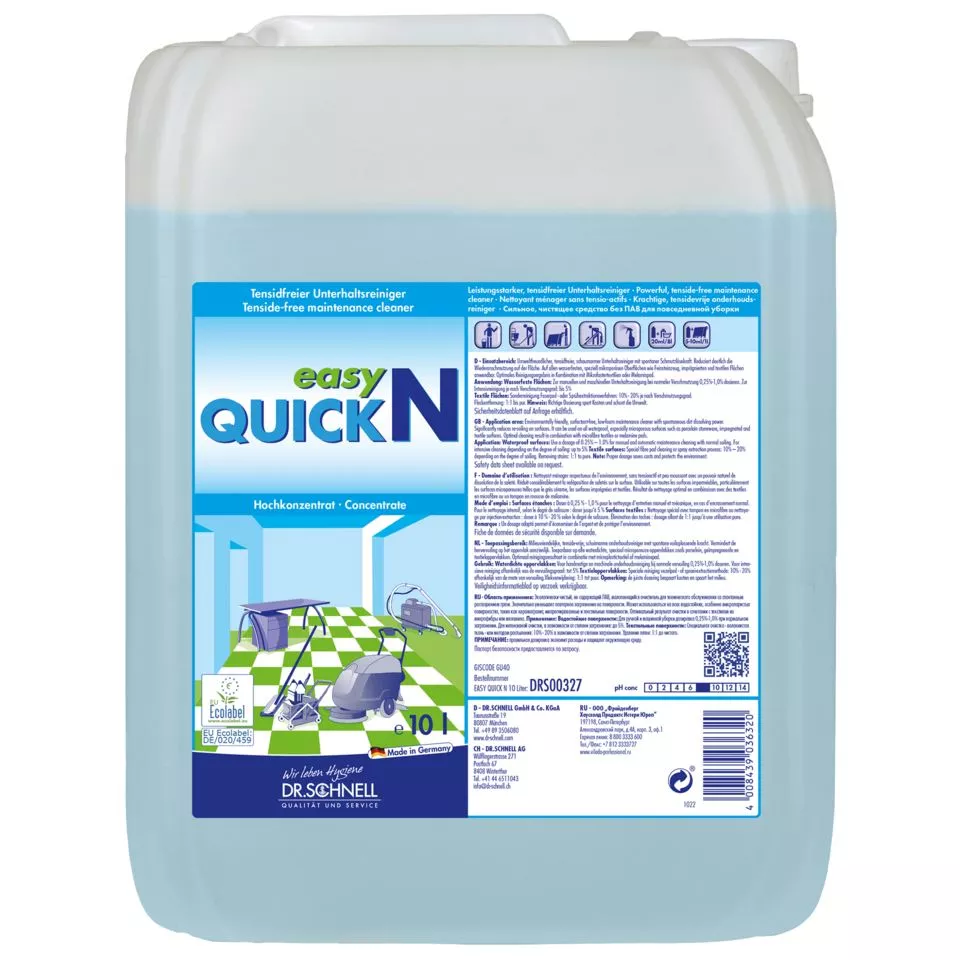 Konzentrat, Wartungsreiniger, tensidfrei, 10 Liter, blaues Flüssigkeit