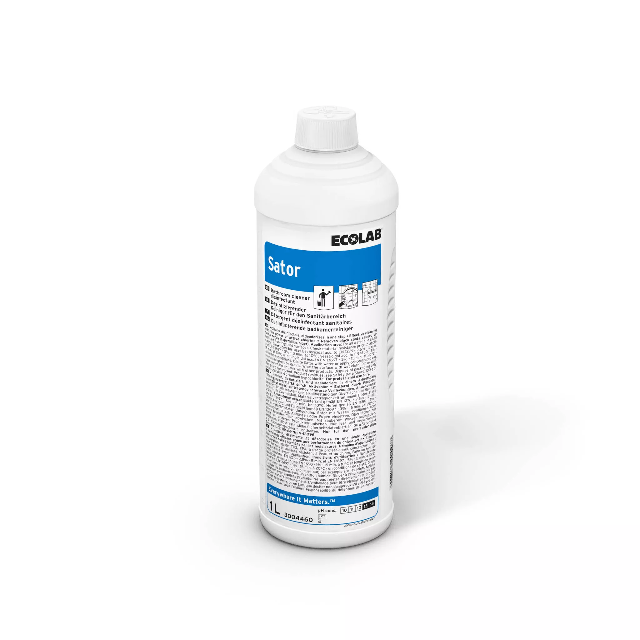 Sator, ECOLAB, Reinigungsmittel, Badezimmerreiniger, 1 L