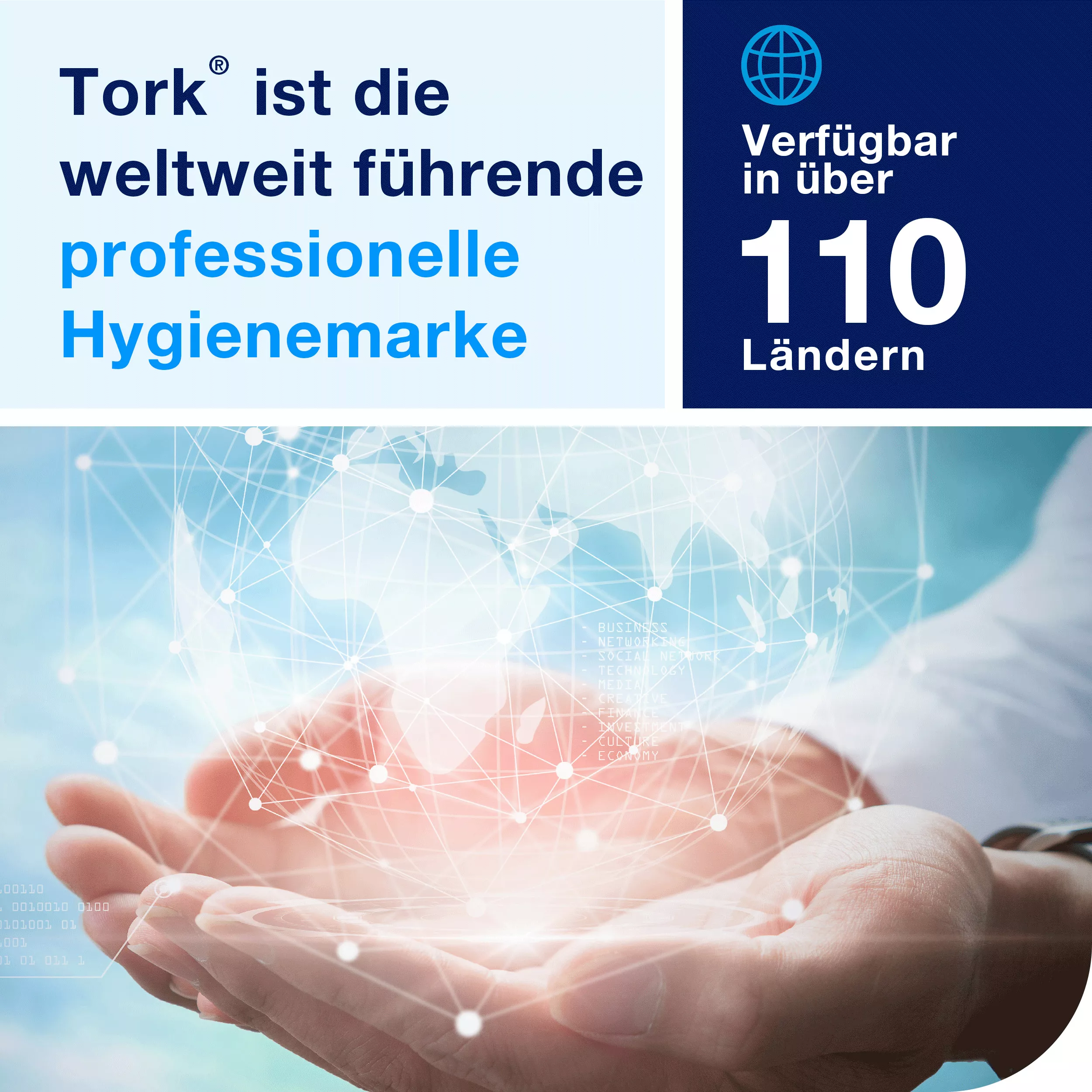Tork Abfalleimer 20 L Weiß, kompakte Größe, 226100